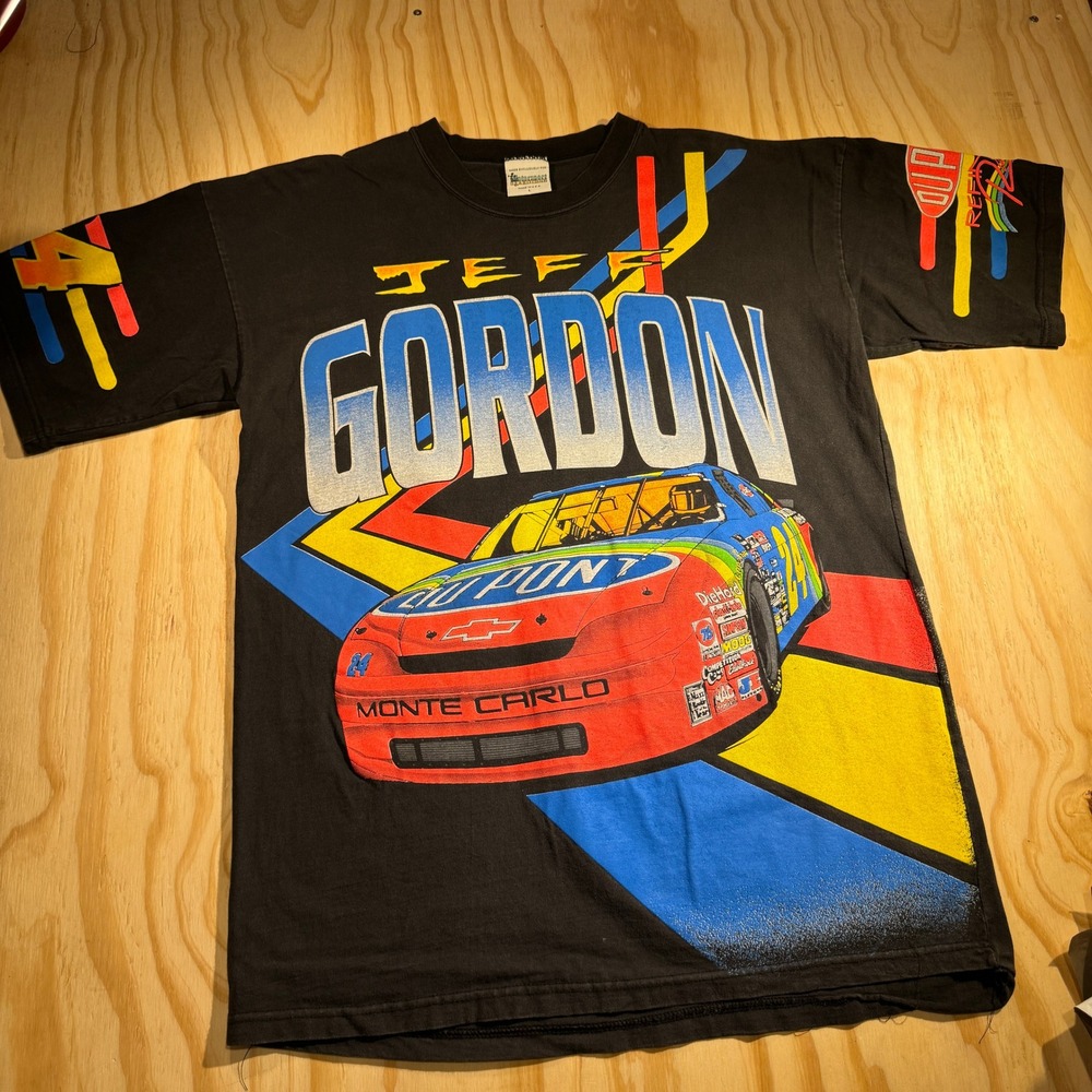 Motorsport Traditions Men Jeff Gordon DuPont Racing Graphic T-Shirt Black Size L